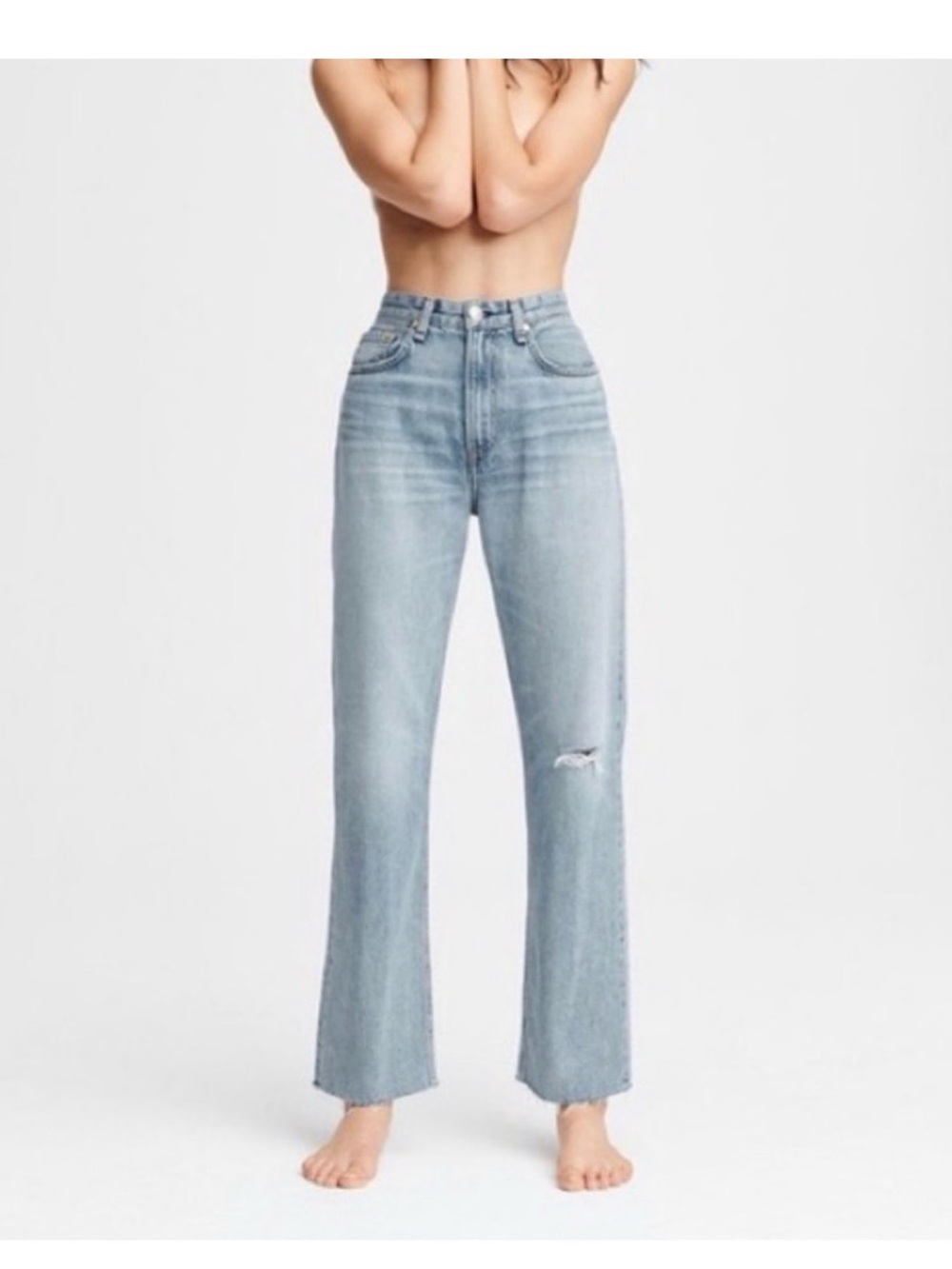Rag & Bone Ruth Super High-Rise Straight Leg Jeans